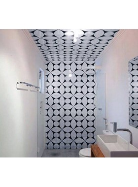 TZ BLACK AND WHITE 20Χ20 - ΑΣΠΡΟΜΑΥΡΟ ΠΛΑΚΑΚΙ VINTAGE