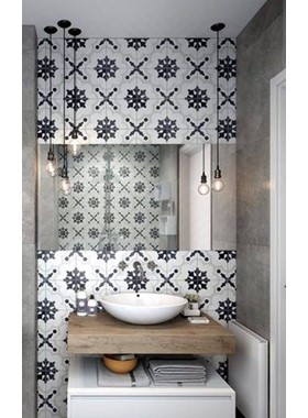 CHARL B&W 20Χ20 - ΠΛΑΚΑΚΙ VINTAGE PATCHWORK