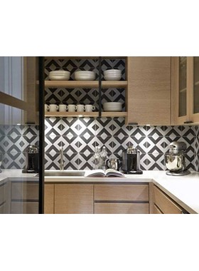 PZ B&W 20Χ20 - ΚΕΡΑΜΙΚΑ ΧΕΙΡΟΠΟΙΗΤΑ ΠΛΑΚΑΚΙΑ VINTAGE PATCHWORK