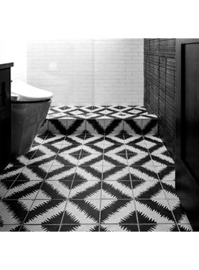 WV B&W 20Χ20 - ΠΛΑΚΑΚΙΑ VINTAGE PATCHWORK