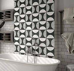 MNL B&W 20Χ20 - ΠΛΑΚΑΚΙΑ VINTAGE PATCHWORK