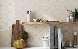 SCALE ALHAMBRA CREAM 12X12cm - ΠΛΑΚΑΚΙΑ ΚΟΥΖΙΝΑΣ