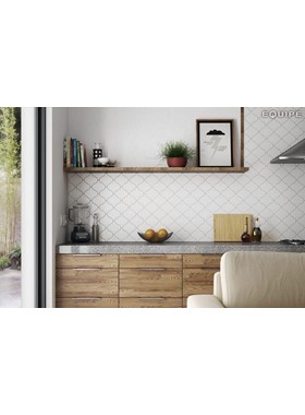 SCALE ALHAMBRA WHITE MAT 12X12cm - ΠΛΑΚΑΚΙΑ ΚΟΥΖΙΝΑΣ