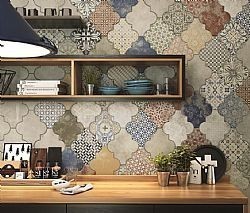 RIGHATO PATCHWORK 45X45cm - ΧΡΩΜΑΤΙΣΤΑ ΠΛΑΚΑΚΙΑ ΚΟΥΖΙΝΑΣ