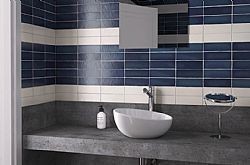 MGM SEA BLUE AND WHITE 6.5X20cm - ΜΑΤ ΠΛΑΚΑΚΙΑ ΤΟΥΒΛΑΚΙΑ