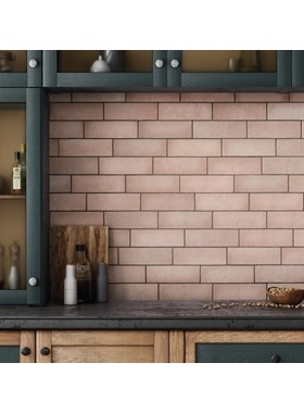 MGM CORAL PINK 6.5X20cm - ΚΕΡΑΜΙΚΑ ΜΑΤ ΡΟΖ ΤΟΥΒΛΑΚΙΑ