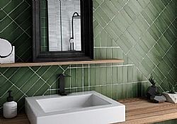 MGM MALACHITE 6.5X20cm - ΜΑΤ ΠΡΑΣΙΝΑ ΠΛΑΚΑΚΙΑ ΤΟΥΒΛΑΚΙΑ ΚΟΥΖΙΝΑΣ