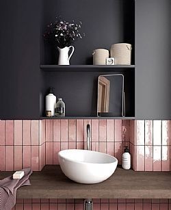 ARTISAN ROSE MALLOW 6.5X20cm - ΡΟΖ ΓΥΑΛΙΣΤΕΡΑ ΠΛΑΚΑΚΙΑ ΜΠΑΝΙΟΥ