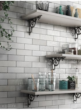 ARTISAN WHITE 6.5X20cm - ΓΥΑΛΙΣΤΕΡΑ ΤΟΥΒΛΑΚΙΑ ΚΟΥΖΙΝΑΣ ΛΕΥΚΑ