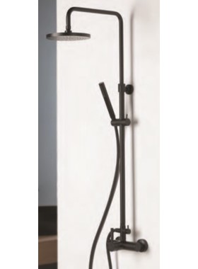 LA TORRE TECH 12065-400 - ΣΤΗΛΗ ΝΤΟΥΣ 2 ΕΞΟΔΩΝ  ΜΑΥΡΟ ΜΑΤ