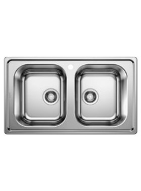 BLANCO DINAS 8 (86X50) 523377 - ΝΕΡΟΧΥΤΗΣ INOX ΛΕΙΟΣ ΕΝΘΕΤΟΣ