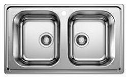 BLANCO DINAS 8 (86X50) 523377 - ΝΕΡΟΧΥΤΗΣ INOX ΛΕΙΟΣ ΕΝΘΕΤΟΣ