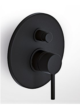 EURORAMA TONDA 145030-400 ΜΑΥΡΟ ΜΑΤ - ΜΙΚΤΗΣ ΕΝΤΟΙΧΙΣΜΟΥ 2 ΕΞΟΔΩΝ ΝΕΡΟΥ