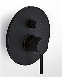 EURORAMA TONDA 145030-400 ΜΑΥΡΟ ΜΑΤ - ΜΙΚΤΗΣ ΕΝΤΟΙΧΙΣΜΟΥ 2 ΕΞΟΔΩΝ ΝΕΡΟΥ