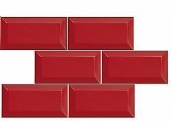 EQUIPE METRO ROSSO 7.5X15cm - ΚΕΡΑΜΙΚΑ ΚΟΚΚΙΝΑ ΠΛΑΚΑΚΙΑ ΜΠΑΝΙΟΥ 14059