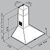 PYRAMIS ΚΑΜΙΝΑΔΑ ΤΕΤΡΑΓΩΝΗ LUX 90 INOX 600m3/h - ΑΠΟΡΡΟΦΗΤΗΡΑΣ ΕΠΙΤΟΙΧΟΣ (ΤΖΑΚΙ) ΚΛΑΣΗΣ D