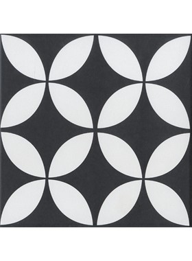 STM BLACK 20Χ20 - ΑΣΠΡΟΜΑΥΡΑ ΠΛΑΚΑΚΙΑ VINTAGE PATCHWORK 