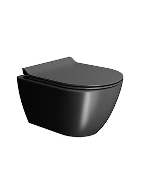 GSI PURA COLOR SWIRL 881600SC ARDESIA MATT - ΛΕΚΑΝΗ ΚΡΕΜΑΣΤΗ (50cm) ME ΚΑΘΙΣΜΑ SLIM SOFT CLOSE ΜΑΥΡΟ ΜΑΤ