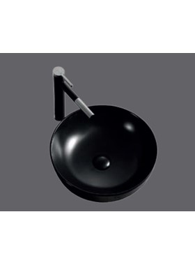 ΝΙΠΤΗΡΑΣ ΠΟΡΣΕΛΑΝΗΣ ΣΤΡΟΓΓΥΛΟΣ Φ42 ΥΨΟΥΣ 13CM BLACK MAT / ΜΑΥΡΟΣ ΜΑΤ