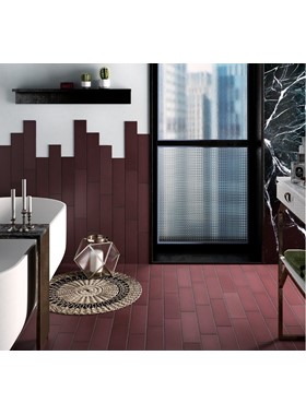 STROMBOLI OXBLOOD 9.2X36.8 - ΜΑΤ ΜΠΟΡΝΤΟ ΓΡΑΝΙΤΟΠΛΑΚΑΚΙ 25895