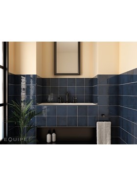 VILLAGE ROYAL BLUE 13.2X13.2cm - ΠΛΑΚΑΚΙ ΓΥΑΛΙΣΤΕΡΟ ΜΠΛΕ 25589