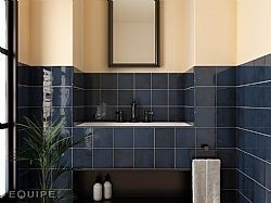 VILLAGE ROYAL BLUE 13.2X13.2cm - ΠΛΑΚΑΚΙ ΓΥΑΛΙΣΤΕΡΟ ΜΠΛΕ 25589