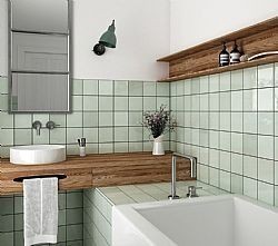 VILLAGE MINT 13.2X13.2cm - ΠΛΑΚΑΚΙ ΓΥΑΛΙΣΤΕΡΟ ΧΡΩΜΑ ΜΕΝΤΑΣ 25622