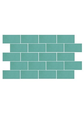 VILLAGE TEAL 6.5X20cm - ΚΕΡΑΜΙΚΟ ΠΛΑΚΑΚΙ ΓΥΑΛΙΣΤΕΡΟ ΤΥΡΚΟΥΑΖ ΤΟΥΒΛΑΚΙ 25631