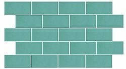 VILLAGE TEAL 6.5X20cm - ΚΕΡΑΜΙΚΟ ΠΛΑΚΑΚΙ ΓΥΑΛΙΣΤΕΡΟ ΤΥΡΚΟΥΑΖ ΤΟΥΒΛΑΚΙ 25631