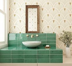 VILLAGE ESMERALD GREEN 6.5X20cm - ΚΕΡΑΜΙΚΟ ΠΛΑΚΑΚΙ ΓΥΑΛΙΣΤΕΡΟ ΠΡΑΣΙΝΟ ΤΟΥΒΛΑΚΙ 25645