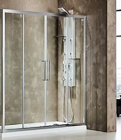 ΚΑΜΠΙΝΑ ΝΤΟΥΣΙΕΡΑΣ DEVON SLIDER SL2T190C (187-191 CM) - ΔΙΑΦΑΝΟ ΚΡΥΣΤΑΛΛΟ ΚΑΤΑ ΤΩΝ ΑΛΑΤΩΝ