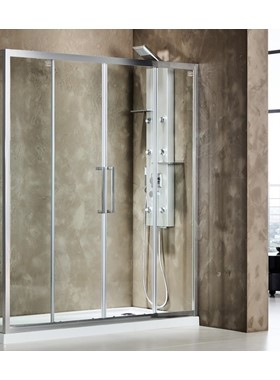 ΚΑΜΠΙΝΑ ΝΤΟΥΣΙΕΡΑΣ DEVON SLIDER SL2T190C+1D3 (191-194 CM) - ΔΙΑΦΑΝΟ ΚΡΥΣΤΑΛΛΟ ΚΑΤΑ ΤΩΝ ΑΛΑΤΩΝ