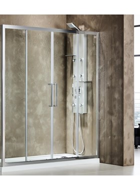 ΚΑΜΠΙΝΑ ΝΤΟΥΣΙΕΡΑΣ DEVON SLIDER SL2T170C+2D3 (174-177 CM) - ΔΙΑΦΑΝΟ ΚΡΥΣΤΑΛΛΟ ΚΑΤΑ ΤΩΝ ΑΛΑΤΩΝ