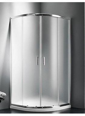 ΚΑΜΠΙΝΑ ΗΜΙΚΥΚΛΙΚΗ STARLET QS90F (90X90 CM) - MAT ΚΡΥΣΤΑΛΛΟ