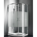 ΚΑΜΠΙΝΑ ΗΜΙΚΥΚΛΙΚΗ STARLET QS80S (80X80 CM) - STRIPES ΚΡΥΣΤΑΛΛΟ