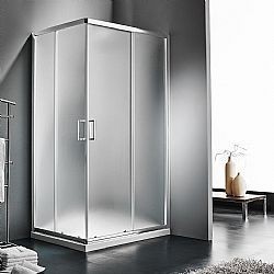 ΚΑΜΠΙΝΑ ΟΡΘΟΓΩΝΙΑ STARLET CORNER ENTRY CS10080F FABRIC (100X80 CM) - ΜΑΤ ΑΔΙΑΦΑΝΟ ΚΡΥΣΤΑΛΛΟ