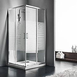 ΚΑΜΠΙΝΑ ΤΕΤΡΑΓΩΝΗ STARLET CS70S STRIPES (70X70 CM) - ΚΡΥΣΤΑΛΛΟ ΜΕ ΓΡΑΜΜΕΣ