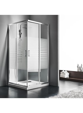 ΚΑΜΠΙΝΑ ΤΕΤΡΑΓΩΝΗ STARLET CS90S STRIPES (90X90 CM) - ΚΡΥΣΤΑΛΛΟ ΜΕ ΓΡΑΜΜΕΣ