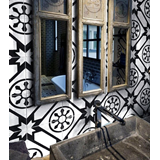 MGL 20Χ20 - ΑΣΠΡΟΜΑΥΡΑ ΠΛΑΚΑΚΙΑ ΣΕ ΓΕΩΜΕΤΡΙΚΟ ΣΧΕΔΙΟ