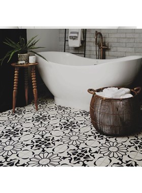 STARL 20Χ20 - ΑΣΠΡΟΜΑΥΡΑ ΠΛΑΚΑΚΙΑ ΣΕ ΓΕΩΜΕΤΡΙΚΟ ΣΧΕΔΙΟ GRES PORCELAIN