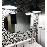 TNG 20Χ20 - ΑΣΠΡΟΜΑΥΡΑ ΠΛΑΚΑΚΙΑ GRES PORCELLANATO ΣΕ ΓΕΩΜΕΤΡΙΚΟ ΣΧΕΔΙΟ