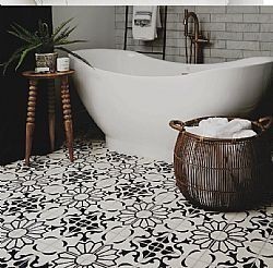 STARL 20Χ20 - ΑΣΠΡΟΜΑΥΡΑ ΠΛΑΚΑΚΙΑ ΣΕ ΓΕΩΜΕΤΡΙΚΟ ΣΧΕΔΙΟ