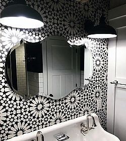 TNG 20Χ20 - ΑΣΠΡΟΜΑΥΡΑ ΠΛΑΚΑΚΙΑ ΣΕ ΓΕΩΜΕΤΡΙΚΟ ΣΧΕΔΙΟ