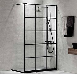 ΠΑΝΕΛ ΝΤΟΥΖΙΕΡΑΣ ΜΑΥΡΟ DEVON IWIS WALK-IN IW120DC-400 (120x200cm) ΚΑΤΑ ΑΛΑΤΩΝ