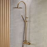 ARMANDO VICARIO SLIM 500065-221 - ΣΤΗΛΗ ΝΤΟΥΣ 2 ΕΞΟΔΩΝ BRONZE (ANTIQUE BRASS)(ΥΨΟΣ 94-122εκ)