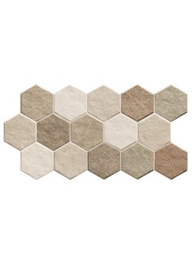 HEXAGON ERT 26.5X51 - ΜΑΤ ΓΡΑΝΙΤΟΠΛΑΚΑΚΙ ΜΟΤΙΒΟΥ ΜΕ ΕΞΑΓΩΝΑ