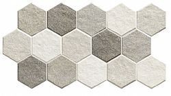 HEXAGON FRS 26.5X51 - ΜΑΤ ΜΠΕΖ ΚΑΦΕ ΓΡΑΝΙΤΟΠΛΑΚΑΚΙ ΜΟΤΙΒΟΥ ΜΕ ΕΞΑΓΩΝΑ