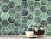 HEXAGON ZLG 26.5X51 - ΠΡΑΣΙΝΟ ΓΡΑΝΙΤΟΠΛΑΚΑΚΙ ΣΕ ΜΟΤΙΒΟ ΕΞΑΓΩΝΟΥ