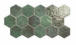 HEXAGON ZLG 26.5X51 - ΠΡΑΣΙΝΟ ΓΡΑΝΙΤΟΠΛΑΚΑΚΙ ΣΕ ΜΟΤΙΒΟ ΕΞΑΓΩΝΟΥ