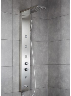 DOLCE VITA ELITE INOX MAT MADE IN ITALY - ΣΤΗΛΗ ΝΤΟΥΣΙΕΡΑΣ/ΥΔΡΟΜΑΣΑΖ 5 ΕΞΟΔΩΝ